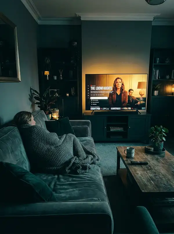 IPTV-App auf einem Streaming-Stick am Fernseher
